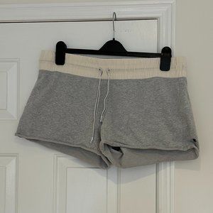 LULULEMON Blissed Out Short II Activewear Terry Fabric Mid Rise - Light Grey